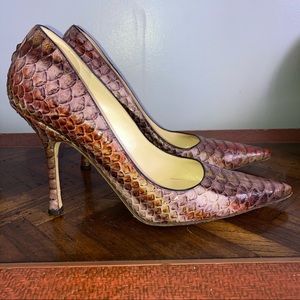 🔴SOLD🔴 Jimmy Choo Snakeskin Print Heels